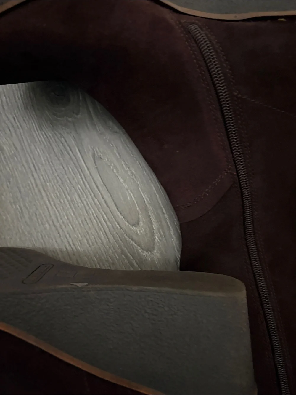 AEROSOLES Tall Suede Over-the-Knee Boots in Dark Brown